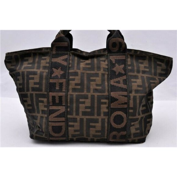 Fendi Handbags - Fendi Zucca Bag Handbag Purse Tote Clutch 90s VTG